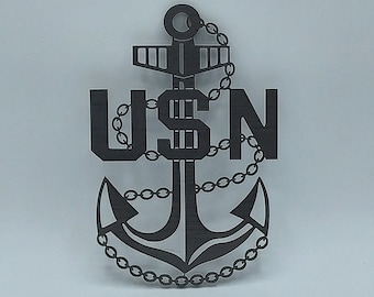 Navy Chief Anchor E-7 Wall Decor: Navy Pride Sign