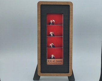 2x6 Photo Booth Strip Frame, Handmade Desktop Picture Display
