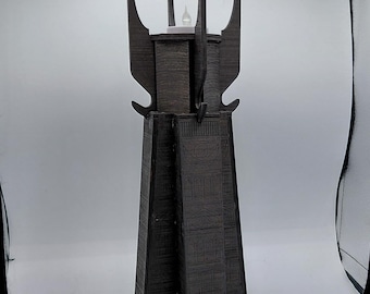 Ortanc Tea Light Holder: Saruman's Tower Mood Lamp The two Towers of power Barad Dur