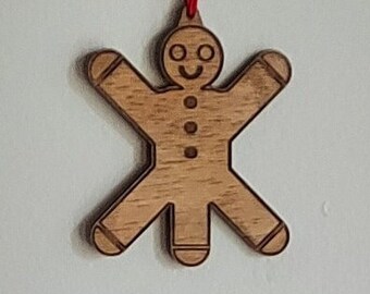 Gingerbread MAN ornament 3 legs naughty funny stocking stuffer Christmas