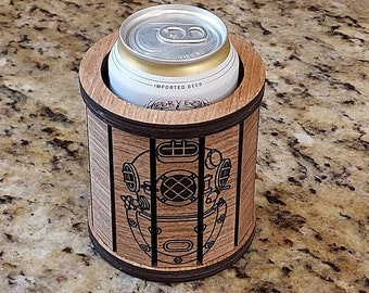 Laser Cut Wooden Drink Cooler SVG DXF AI Lightburn Files (5mm)