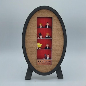 Photobooth Picture Frame 6x2 Photostrip Frame Desktop Photo Display Wedding Photobooth Picture Frame Photo Gift Wedding Birthday Photobooth
