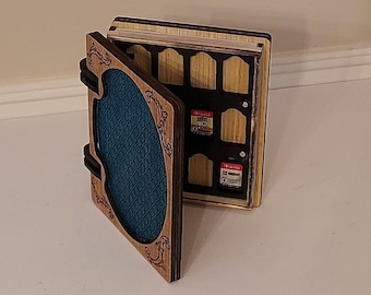 Nintendo Switch Game Holder book 24 games vault | Gamer Gift | Dragon Scale