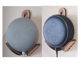 Nest MiniとEcho Dot用合板スマートスピーカー壁掛けマウント