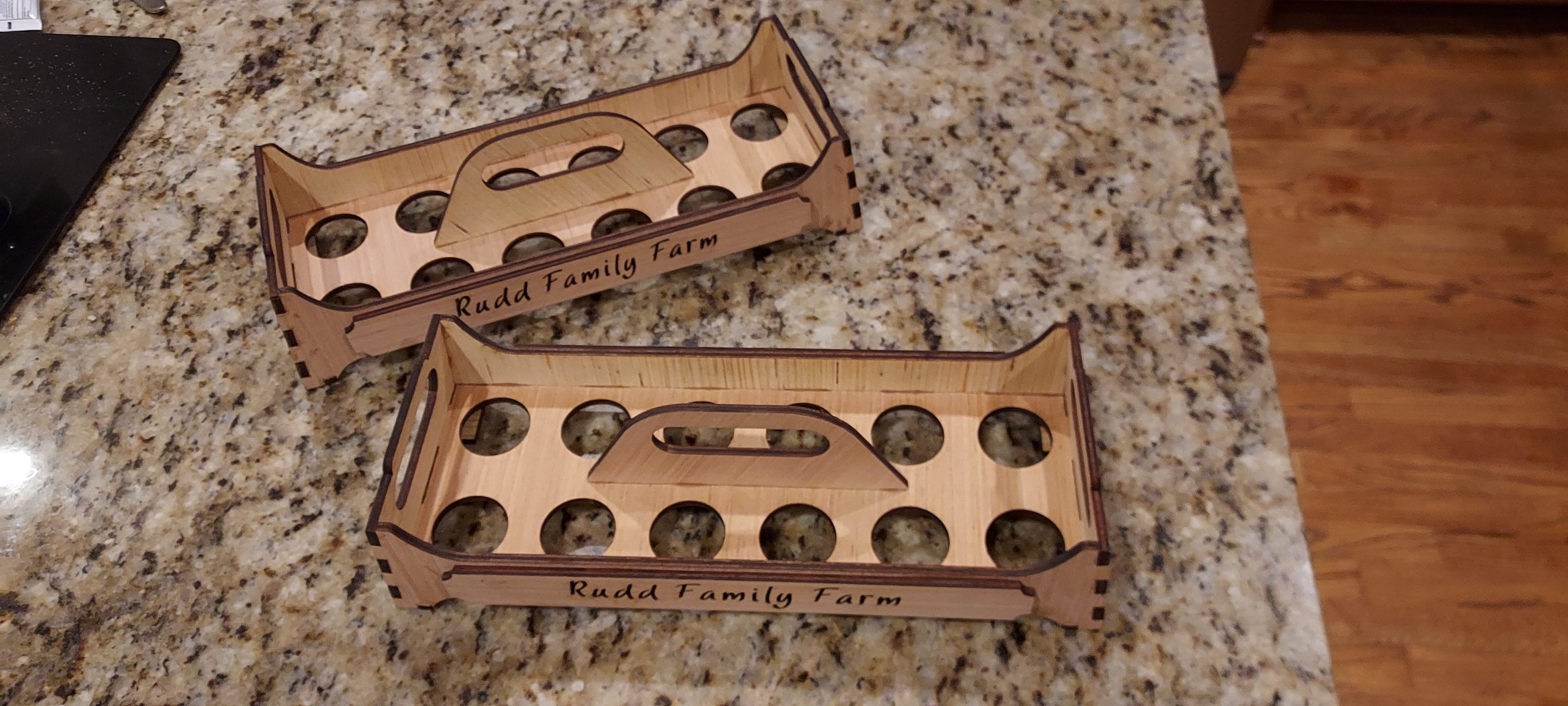 Wooden Egg Crate Chicken Egg Holder Countertop Egg Storage Etsy