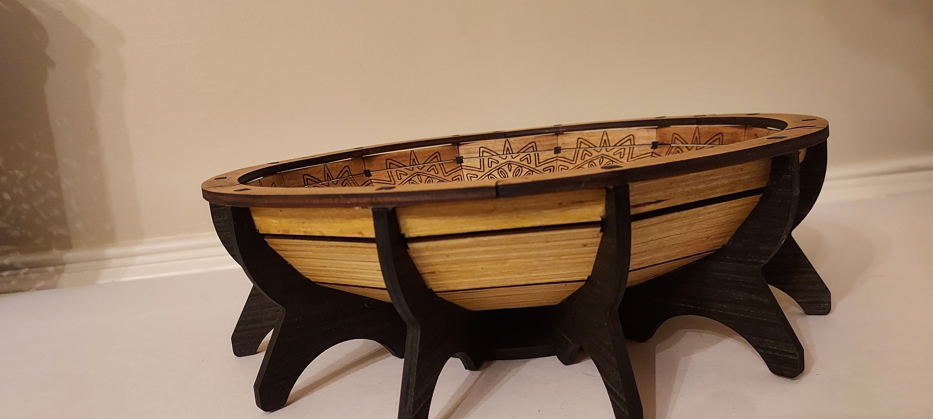 Wooden Catchall Bowl Wallet and Key Tray Unique Key Bowl Wooden Coin