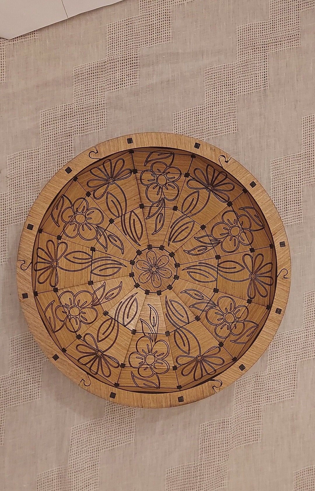 Wooden Catchall Bowl Wallet and Key Tray Unique Key Bowl Wooden Coin