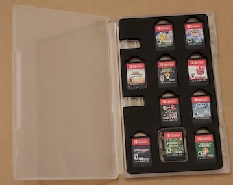 Nintendo Switch Cartridge Insert | 10 Game Storage, CNC Cut Foam