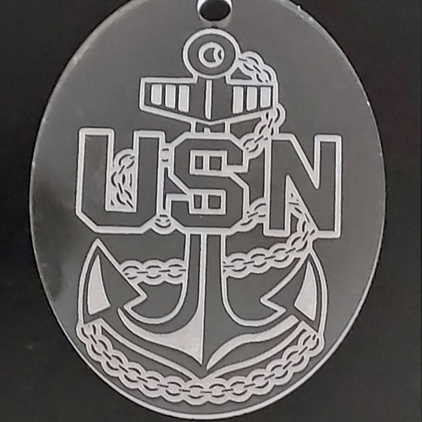 USN NAVY Chief Anchor Car Rear view mirror hanging Ornament Christmas Gift Stocking Stuffer