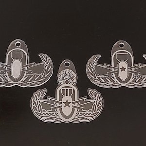 EOD krabornament, achteruitkijkspiegel hangend cadeau