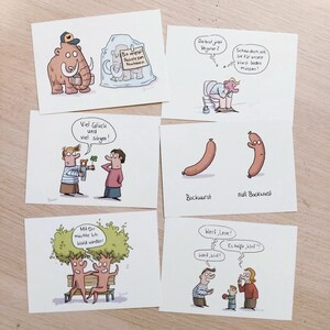 Cartoon Postkarte (versch. Motive)
