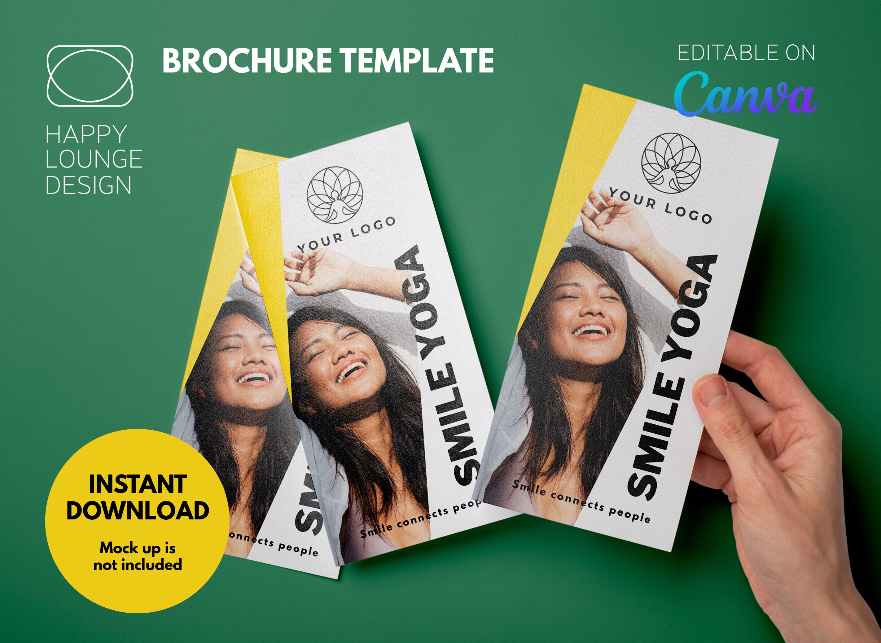 Trifold Printable Brochure Design Template Editable on Canva, Gatefold ...