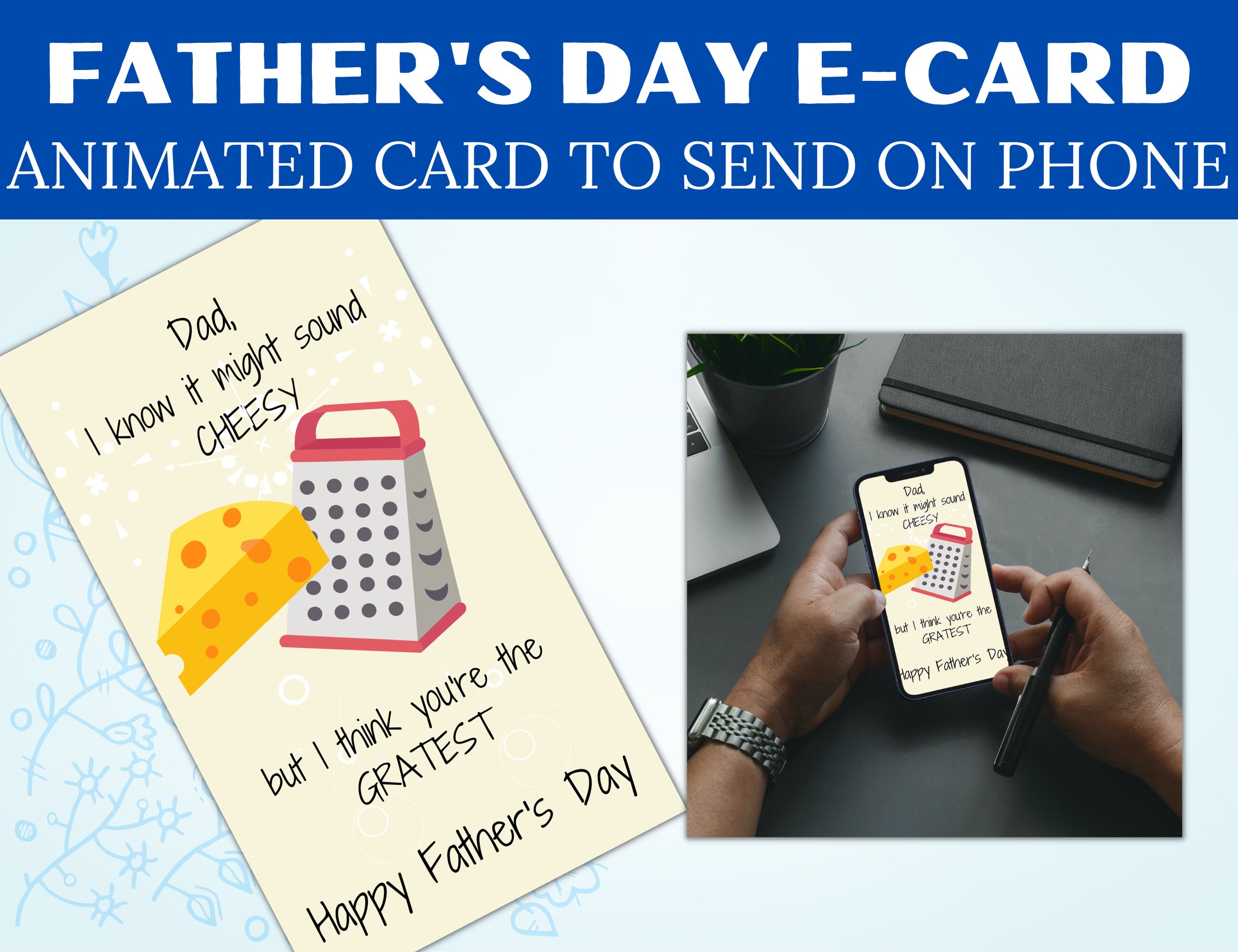 Father's Day Card Funny. Animated Ecard to Send on Phone. - Etsy Father's Day Card Funny. Animated Ecard to Send on Phone. - Etsy