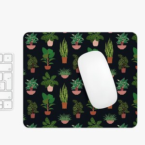 Monstera Leaf Mouse Pad, Home Office Decor, Aesthetic Desk Accessories, Botanical Mouse Pad