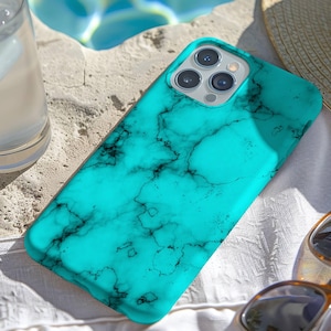 Turquoise Phone Case, Samsung Galaxy S24 S23 Ultra S22 S21Plus Cases, iPhone 16 15 14 13 12 11 Pro Max Cases, Pixel 8 7 6 Pro Cases