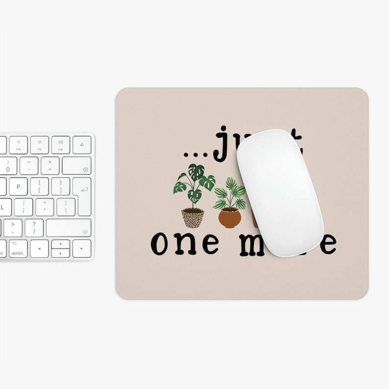 Cute Desk Pad Brown Green Forest Pixel Desk Mat Plant Mouse Pad