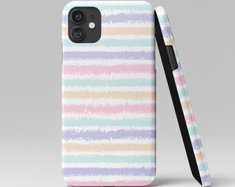 Striped Phone Case, iPhone 13 Mini 12 11 Pro Max Case, iPhone Xs, Galaxy S23 S22 S21 Ultra Plus, Pixel 5 & 6 Cases