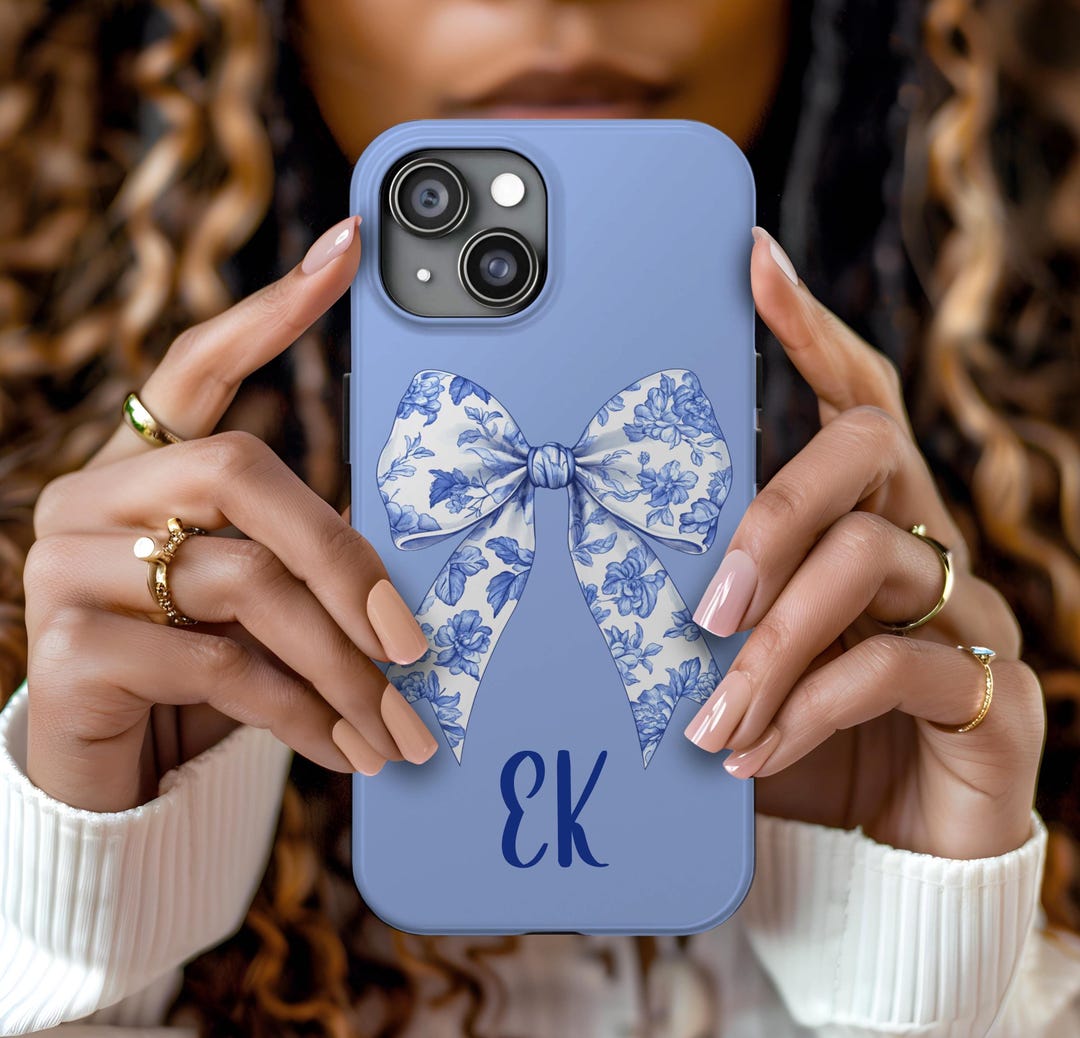 Coquette Bow, Personalized Phone Case, Bow Phone Case, iPhone 16, 15
