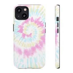 Tie Dye Phone Case, iPhone 13 12 11 Pro Max Mini Cases, Pastel Tie Dye iPhone Case, Samsung Galaxy S23 S22 S21ultra Plus Cases image 3
