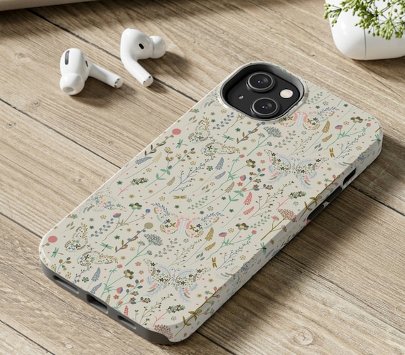 Butterfly Phone Case, iPhone 14 Cases, iPhone 14 Pro, iPhone 14 Plus, iPhone 14 Pro Max, Boho Phone Case, Wild Flower Phone Case