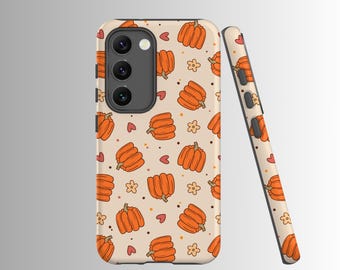 Pumpkin Phone Case, Pixel 8 Pro, Pixel 7, iPhone 16 15 14 Pro Max, iPhone 13 12 11, Galaxy S24 S23 Plus S20 S21 S22, Fall Phone Case