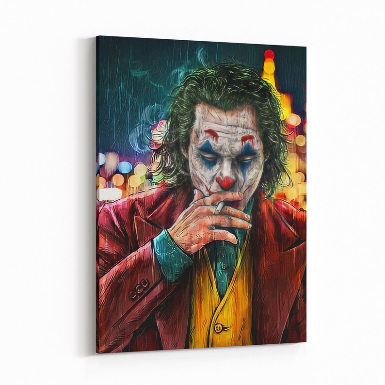 Joker Poster Heath Ledger the Joker Painting Joker Canvas Joker Art