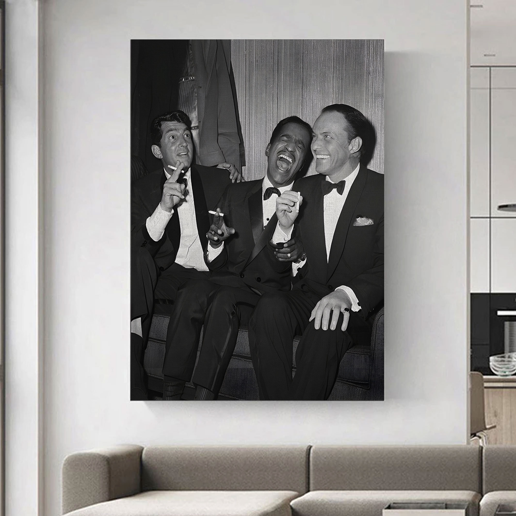 Rat Pack Wall Art Frank Sinatra, Dean Martin, Sammy Davis Jr Wall Decor