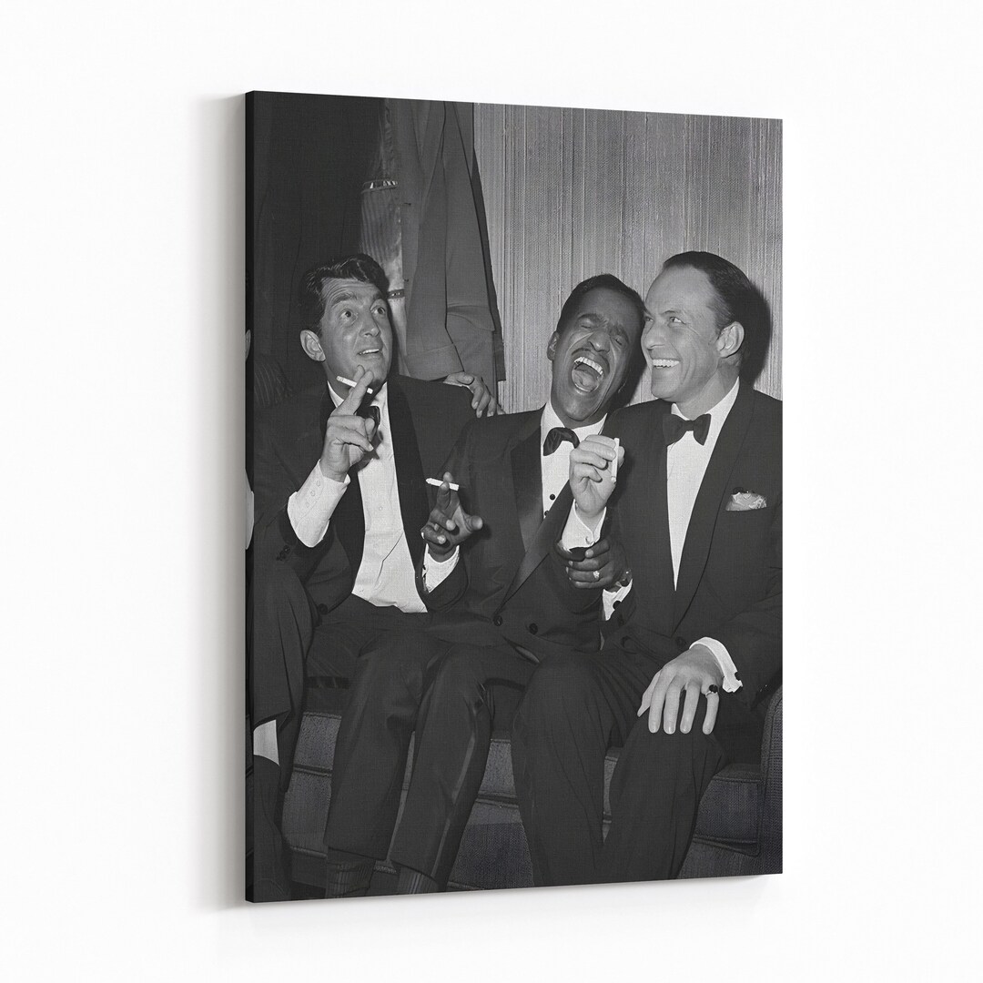 Rat Pack Wall Art Frank Sinatra, Dean Martin, Sammy Davis Jr Wall Decor