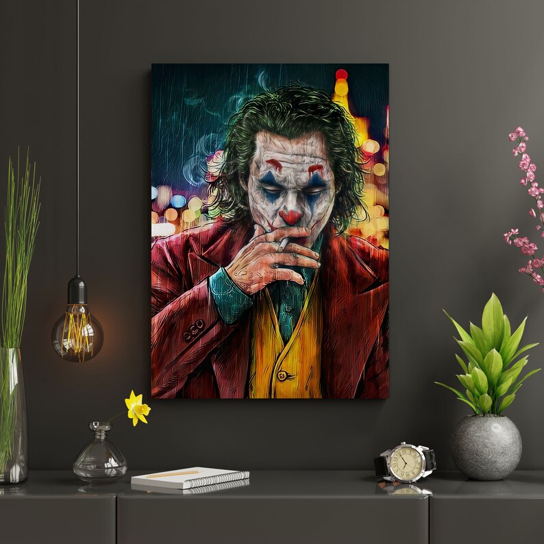 Joker Poster Heath Ledger the Joker Painting Joker Canvas Joker Art