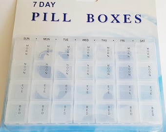 New Medicine Remind Holder 7 days Pill Tablet Organiser Container 4 Times a day