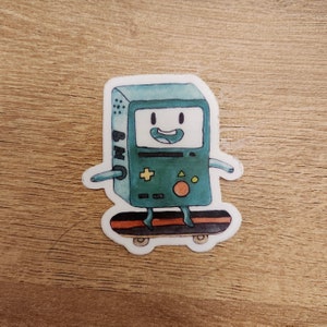 BMO Skateboard pegatina vinilo impermeable