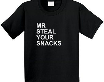 Mr Steal Your Snacks T-shirt enfant, t-shirt graphique amusant