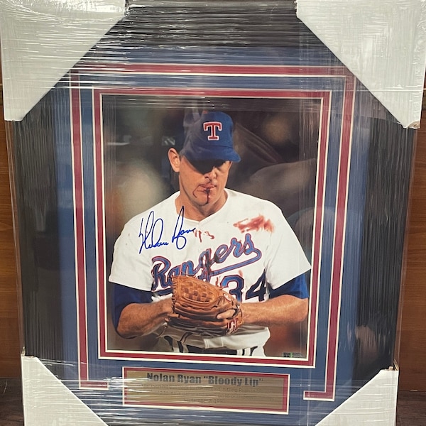 Nolan Ryan Autographed and Framed Photo