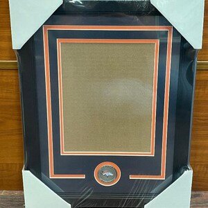 thumbnail image 2 of Denver Broncos Medallion Frame Kit – 8x10 Photo, Double Mat, Vertical, Signed Original 2 of 6