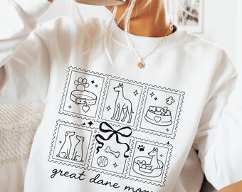 Great Dane Dog Mom Sweatshirt Gift, Great Dane Mama