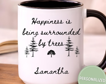 Personalized Tree Lover Coffee Mug, Arborist Lumberjack Gifts, Christmas Birthday Arboriculture Gift, Tree Pruning