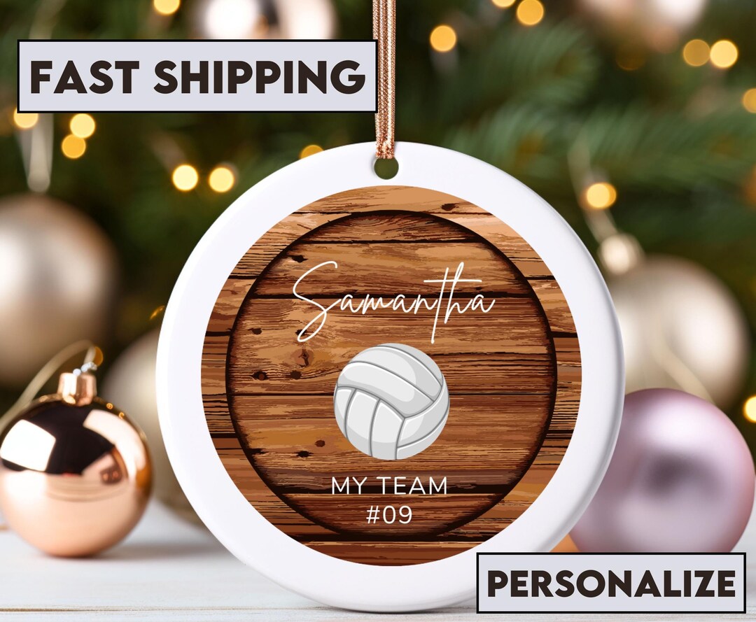 Personalized Volleyball Team Ornament, Gift for Volleyball Lover, Gift