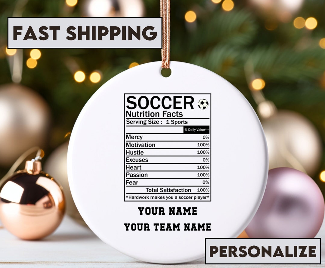 Personalized Soccer Team Ornament, Gift for Soccer Lover, Gift for