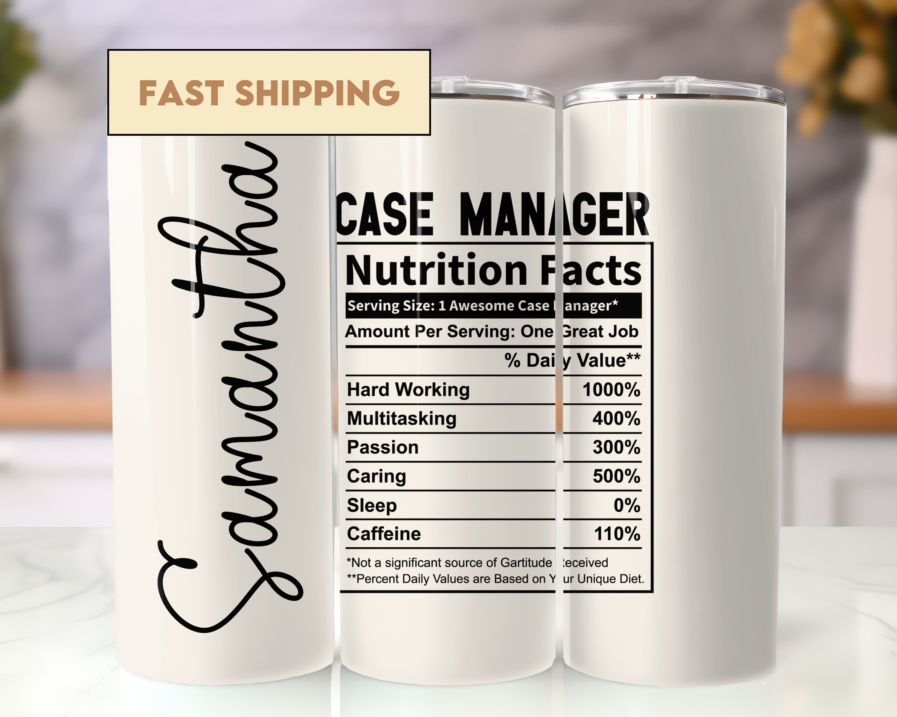 Personalized Case Manager Tumbler Gift, Gift for Care Coordinators