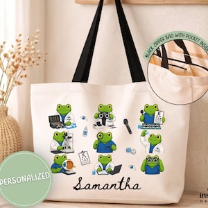 Personalized Ophthalmology Tote Bag Gift, Ophthalmic Technician Ophthalmologist Assistant, Birthday Christmas Optometry Technologist