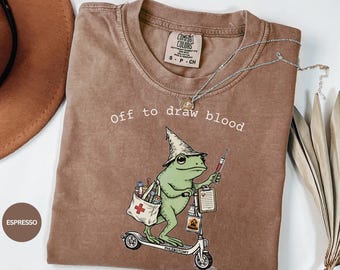 Phlebotomy Funny Frog Comfort Color Shirt Gift, Graduation Phlebotomy Technician, Birthday Christmas, Future phlebotomist Week