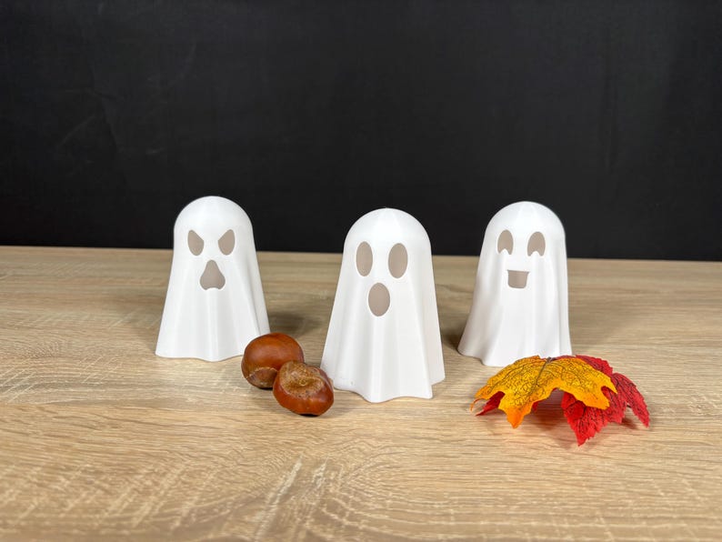 Halloween Deko Geister beleuchtet | Herbst Deko | Grusel Gespenst | Leuchtdeko | autumnal home decor