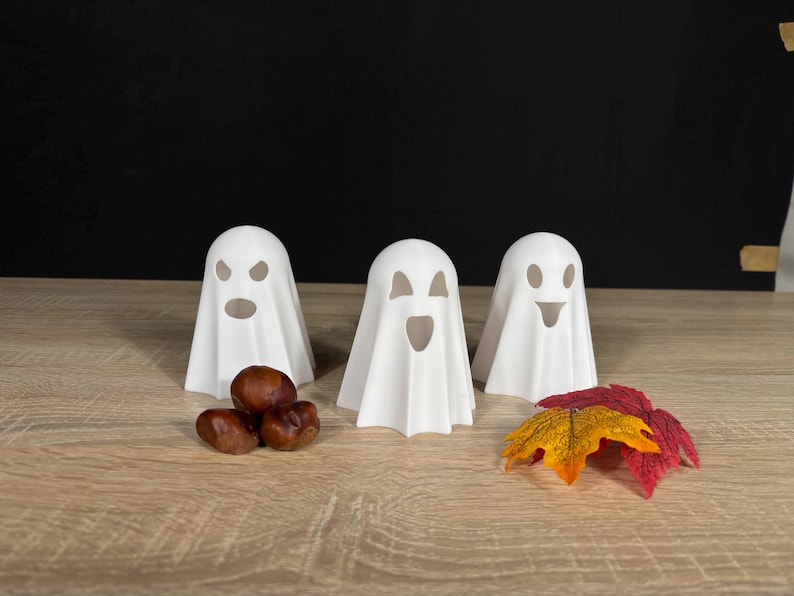 Halloween Deko Geister beleuchtet | Herbst Deko | Grusel Gespenst | Leuchtdeko | autumnal home decor