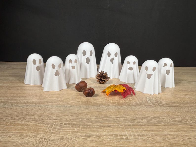 Halloween Deko Geister beleuchtet | Herbst Deko | Grusel Gespenst | Leuchtdeko | autumnal home decor