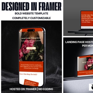 Virtual Assistant Template, Framer Website Template, Agency Website, Consulting Website, Bright Colorful Website, UGC Website, UGC Portfolio
