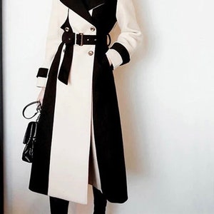 Double-Breasted Cape Coat in Black - Retro, Indie and Unique Fashion