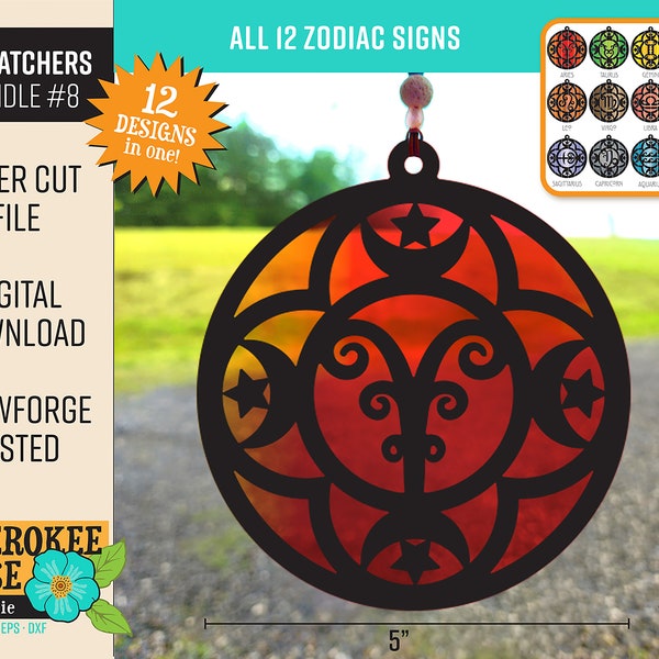 Star Suncatcher Svg Files Etsy