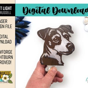Jack Russell Terrier Night Light - Dog Breed svg - Terrier Dog svg - Laser Cut Nightlight - Laser Cut File [Digital File Only]