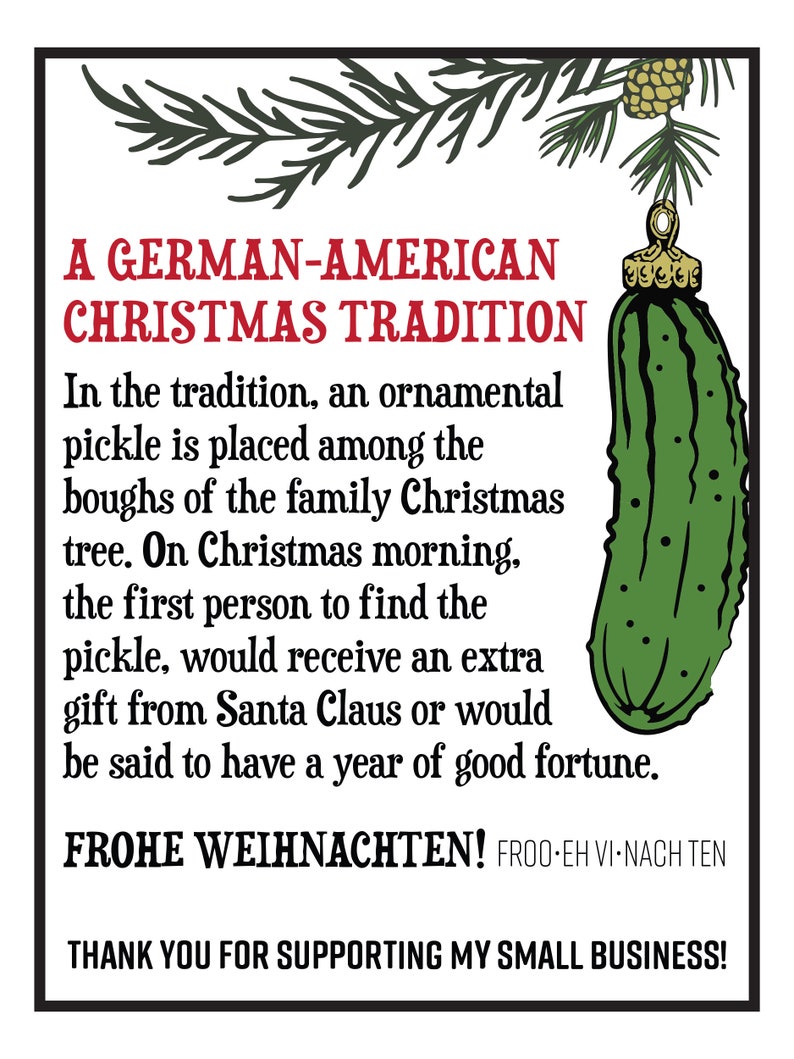 German Pickle Christmas Ornament SVG Laser Cut File (Digital File) image 3