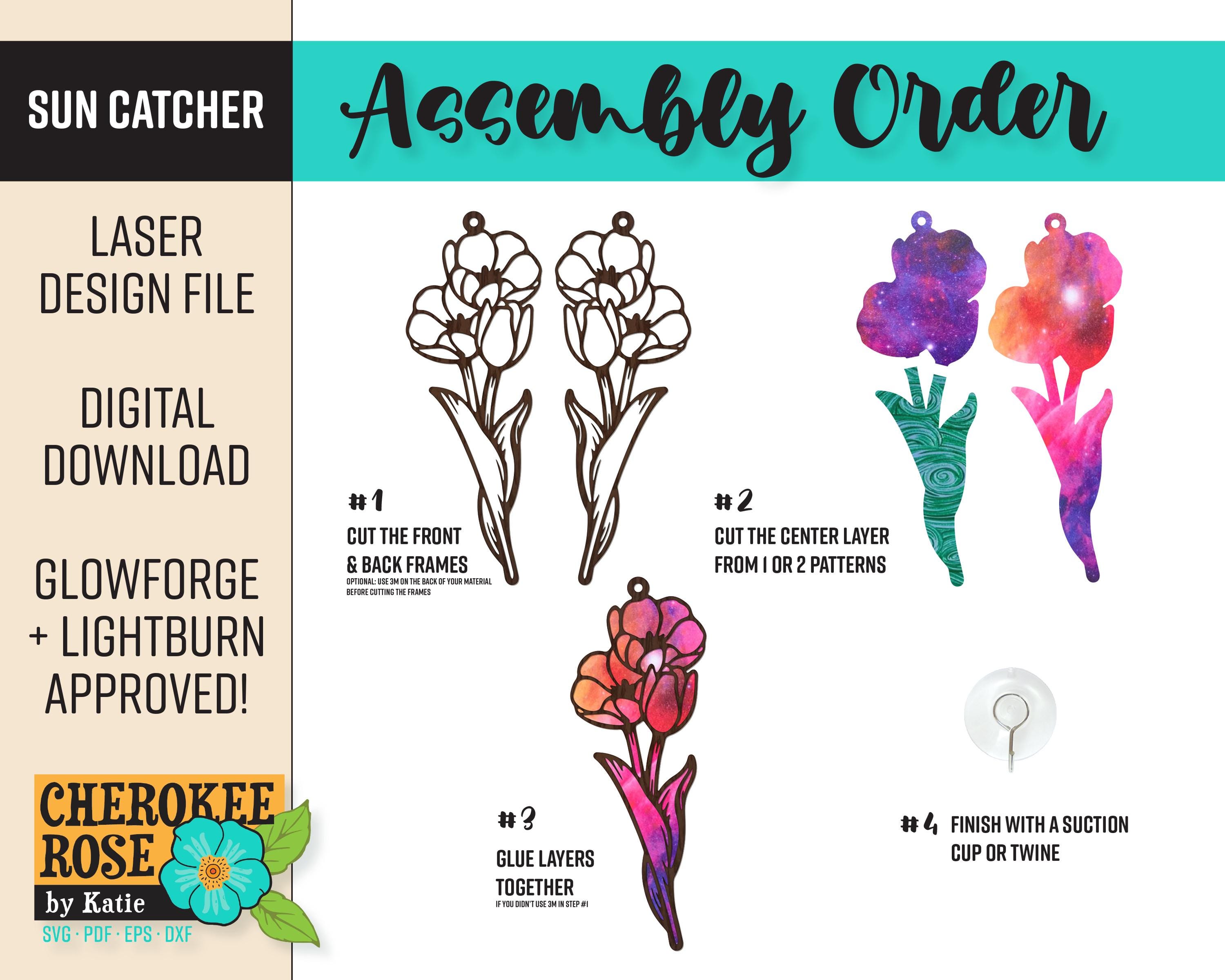 Flex Frame SMALL Flourish Frame Suncatcher Ornament Design Bundle ...